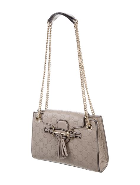 gucci silver guccissima bag|Gucci emily guccissima shoulder bag.